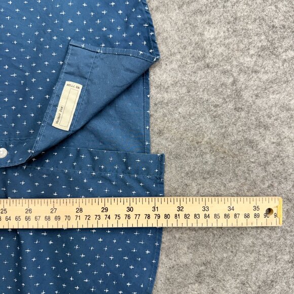 J. Crew Men's Button Down Shirt Size Large, Classic Stretch Cotton Blend, Blue - Picture 10 of 12